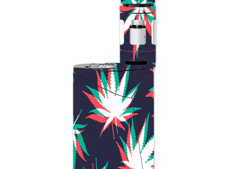 3D Holographic Week Pot Leaf Smok GX350 Skin Online now