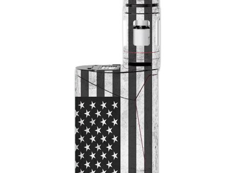 Black White Grunge Flag Usa America Smok GX350 Skin on Sale