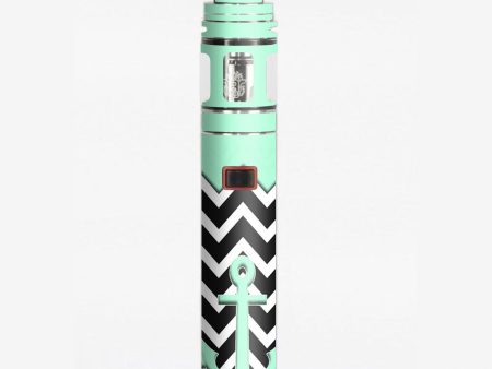 Teal  Black Chevron  Anchor Smok Stick X8 Skin Cheap