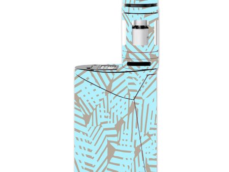 Blue Beige Pattern Smok GX350 Skin Sale