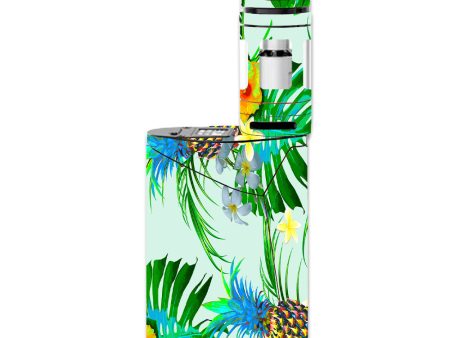 Tropical Floral Pattern Pineapple Palm Trees Smok GX350 Skin Hot on Sale