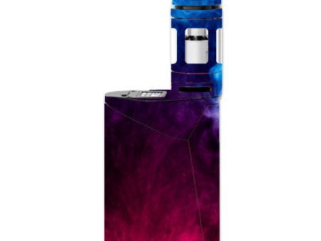 Blue Pink Smoke Cloud Smok GX350 Skin For Discount