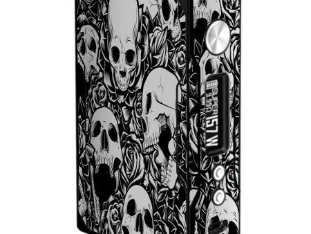 Skulls N Roses Black White Screaming Voopoo Drag 157w Skin Supply