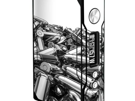 Silver Bullets Polished Black White Voopoo Drag 157w Skin on Sale